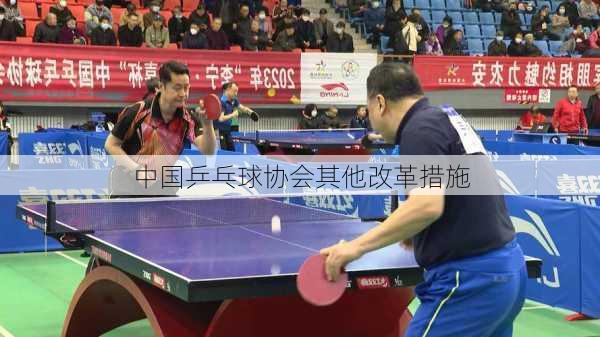 中国乒乓球协会其他改革措施